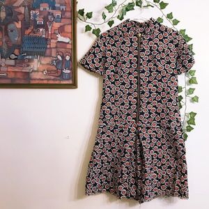 Handmade Vintage Floral Romper 70's